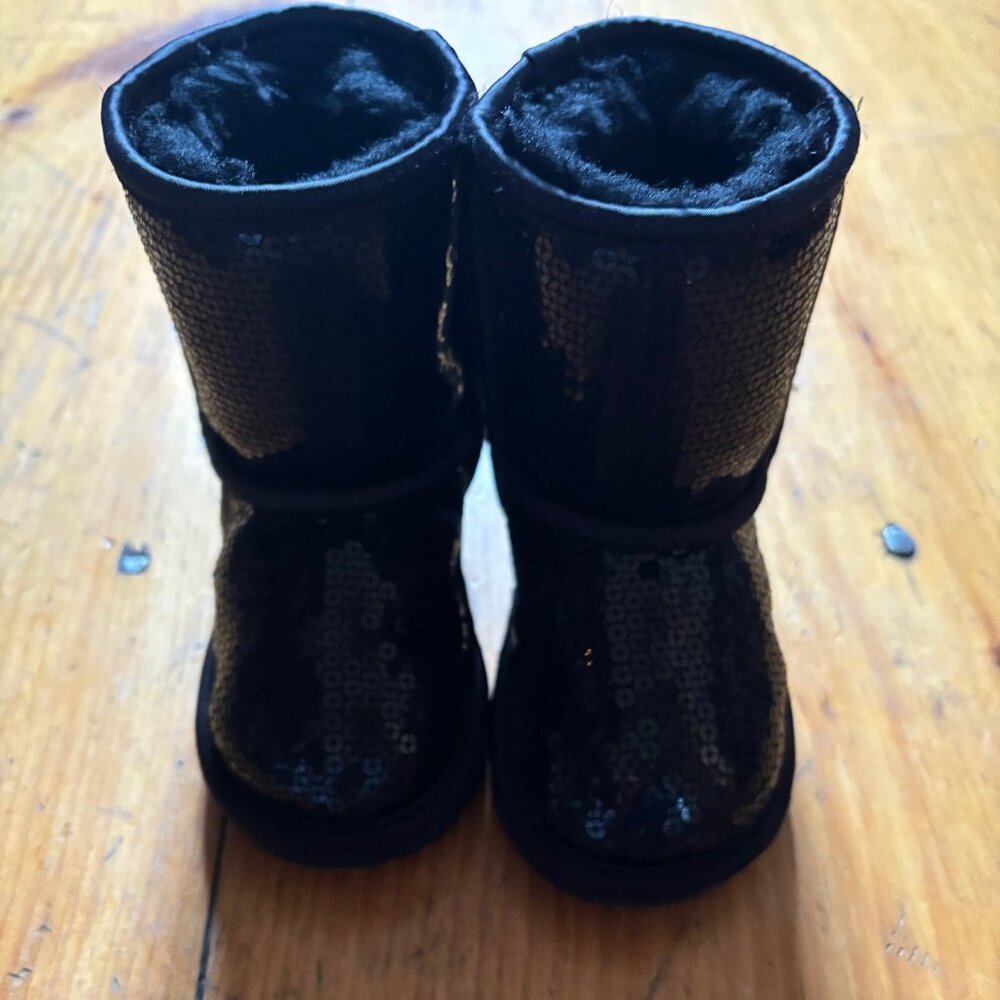 Toddler Classic II  Sequin - Black Ugg